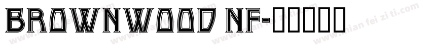 Brownwood NF字体转换